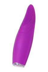 Фиолетовый клиторальный стимулятор с ресничками JOS ALICIA - 15,5 см. - 