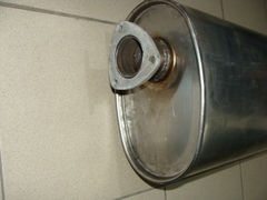 Глушитель 3163-01 нерж. Евро-3 с гофрой (L=1610 мм)