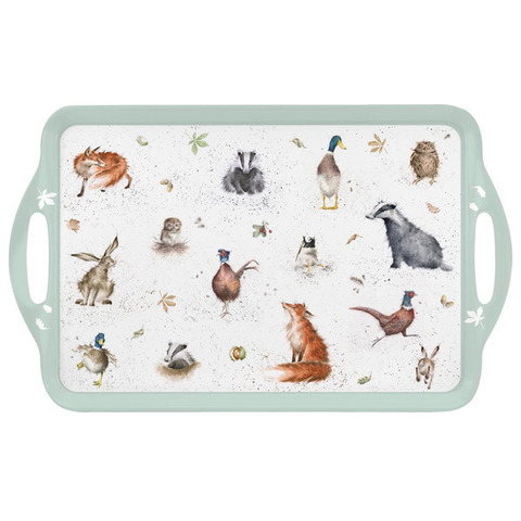Поднос прямоугольный с ручками 48х29.5см Pimpernel Забавная фауна