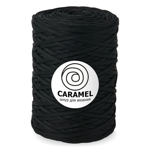 Шнур для вязания Caramel 200 м черный принц 7639