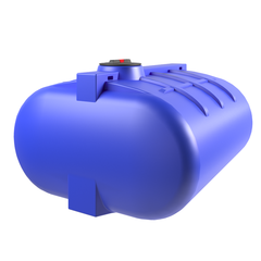 Ёмкость горизонтальная 5000л Политим 5000 л.(2480x2170x1370см;синий) - арт.560779