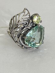 Осень (кольцо из серебра)