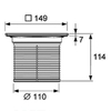 TECEdrainpointS 3660008 Накладная панель для трапа 15