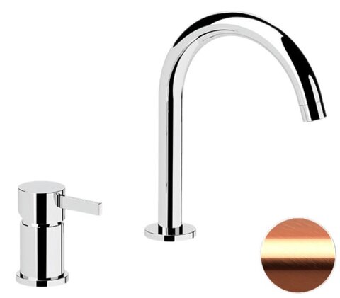 Remer Metrica MC57RP Смеситель для раковины, медь брашированная