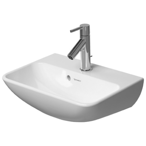 Duravit ME by Starck Раковина для рук с перел., с 1 отв. под смес., 450x320мм, Цвет: Белый 719450000