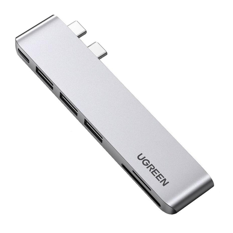 Разветвитель USB UGREEN для MacBook , 3 x USB 3.0, SD/TF,Thunder Bolt60560)