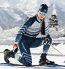 Элитный Утепленный лыжный гоночный комбинезон NordSki Pro Blue/Pearl Blue