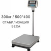 Весы товарные напольные CAS HD-300, RS232, 300кг, 50/100гр, 400x500, с поверкой, съемная стойка