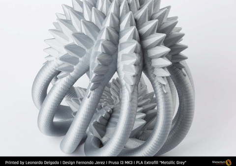 Пластик для 3D-принтера Fillamentum PLA Extrafill Metallic Grey