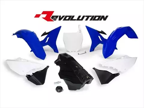 Комплект пластика YZ125-250 02-21 # WR/YZ-X250 16-22 # YZ-X125 20-22 синий/белый