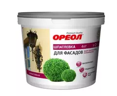 Шпатлевка для фасадов водно-дисперсионная полиакриловая влагостойкая Ореол