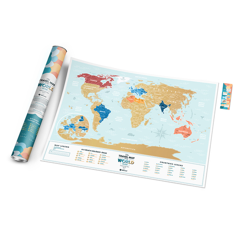 Скретч Карта Travel Map Holiday Lagoon World 1DEA.ME