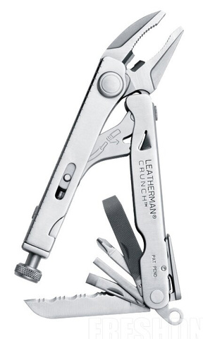 Мультитул Leatherman Crunch 100 mm, 15 функций, серебристый (68010181N)