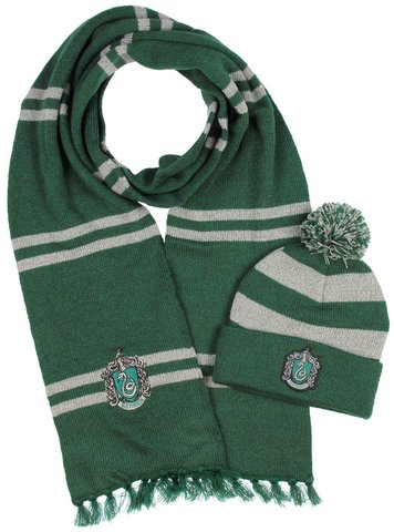 Şarf-Papaq Harry Potter (yaşıl) Slytherin