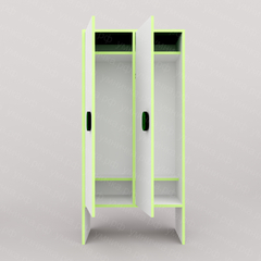 Шкафчик детский «Зимний вечер» 2 секции (ЛДСП, ХДФ)