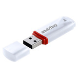 Флешка 8 GB USB 2.0 SmartBuy Crown (Белый)