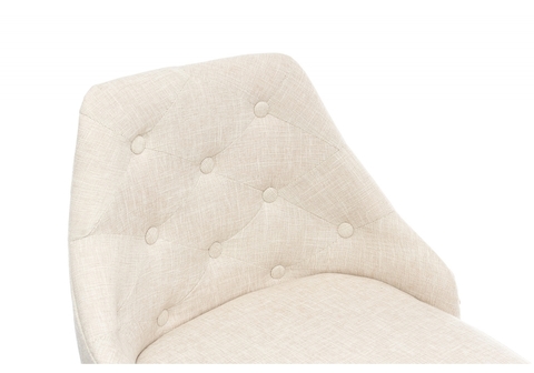 Барный стул Laguna cream fabric 52*52*96 Хромированный металл /Бежевый