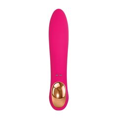 Розовый вибратор с клиторальным отростком Bliss Vibrator - 17,8 см. - 