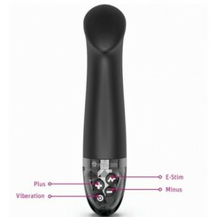 Вибратор Mystim Right on Ron с электростимуляцией, черный