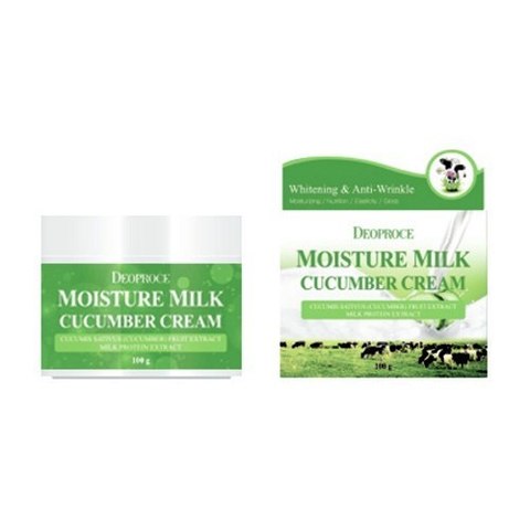 Deoproce Moisture Крем для лица увлажняющий с экстрактом огурца Deoproce Moisture Milk Cucumber Cream 100 г