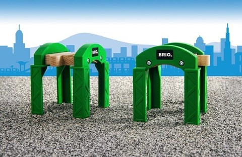 BRIO Опорные арки для строительства мостов, 2 элемента