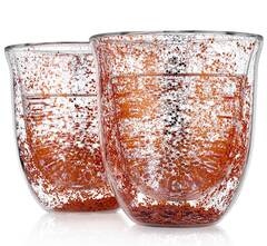 Стеклянные стаканы с двойными стенками Starfall Glaffe, 220 мл