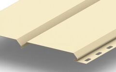 Сайдинг металлический L -Брус Norman MP ПЭ- RALL 1015 Светлая  Слоновая кость, 0.5мм