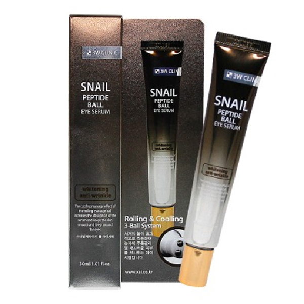 Роллер для глаз с пептидами и улиткой 3W Clinic Snail Peptide Eye Ball ...