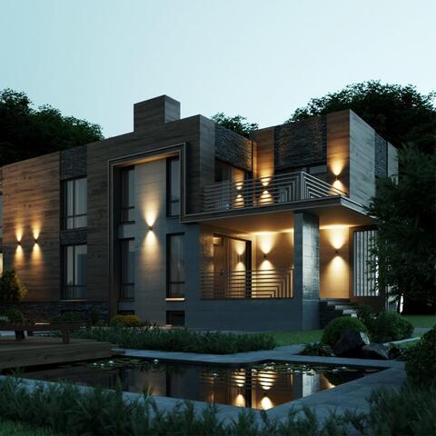 Уличный настенный светодиодный светильник Odeon Light LONG 7071/16WL