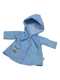 Плащ с аппликацией - Голубой. Одежда для кукол, пупсов и мягких игрушек.