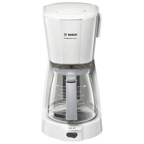 Кофеварка капельная BOSCH TKA3A031, 1100 Вт, объем 1,25 л, подогрев, белая