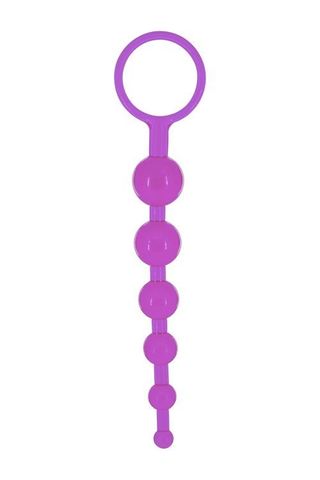 Фиолетовая анальная цепочка DRAGONZ TALE ANAL - 20 см. - Seven Creations SA2K79S-CLV-BC D