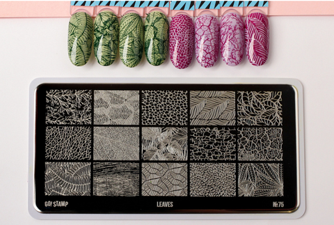 Пластина для стемпинга Go! Stamp 75 Leaves