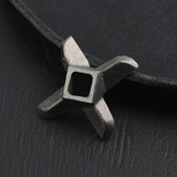 Нож д/ мясорубки а-8, центр. отверстие 1×1 см