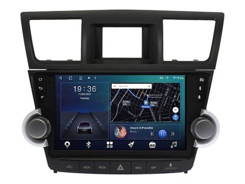 Магнитола для Toyota Highlander (2008-2013) Android 11 3/32GB QLED DSP 4G модель TK-0264TS18