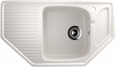 ULGRAN U-109  Угловая односекционная мойка с отверстием под смеситель