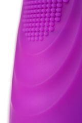Фиолетовый клиторальный стимулятор с ресничками JOS ALICIA - 15,5 см. - 