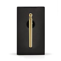 Золотистая подвеска-вибратор Genie Flirting Pen - 
