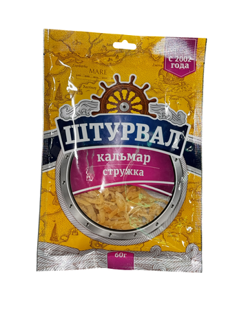 Кальмар солено-сушеный 60гр