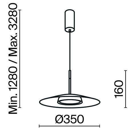 Подвесной светодиодный светильник Maytoni El MOD041PL-L15B3K1