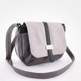 Сумка Саломея 106 мульти итальянский серо-черный