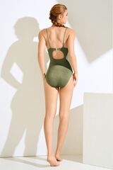 Слитный купальник с формованными чашками LISCA IMPERIA 043573 | Оливковый