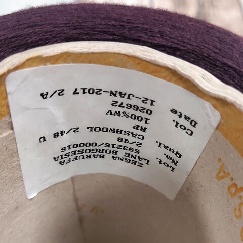 Меринос ZEGNA BARUFFA CASHWOOL 2/48 баклажан