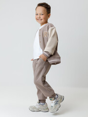 брюки  для мальчика  КР 400838/коричневый к624