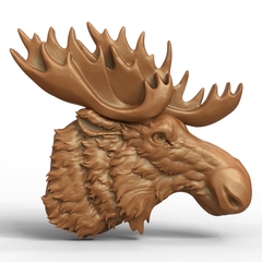 Силиконовый молд Лось (медальон) № 0473