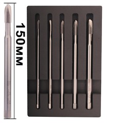 Набор метчиков машинных M4 -M10 HSSE DIN371XL (B/4-5P) 150мм 5пр Volkel 47932