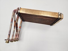 Теплообменник битермический (24кВт) для BOSCH Gaz 4000W (на планке!) (арт. 87154065460_н/о)