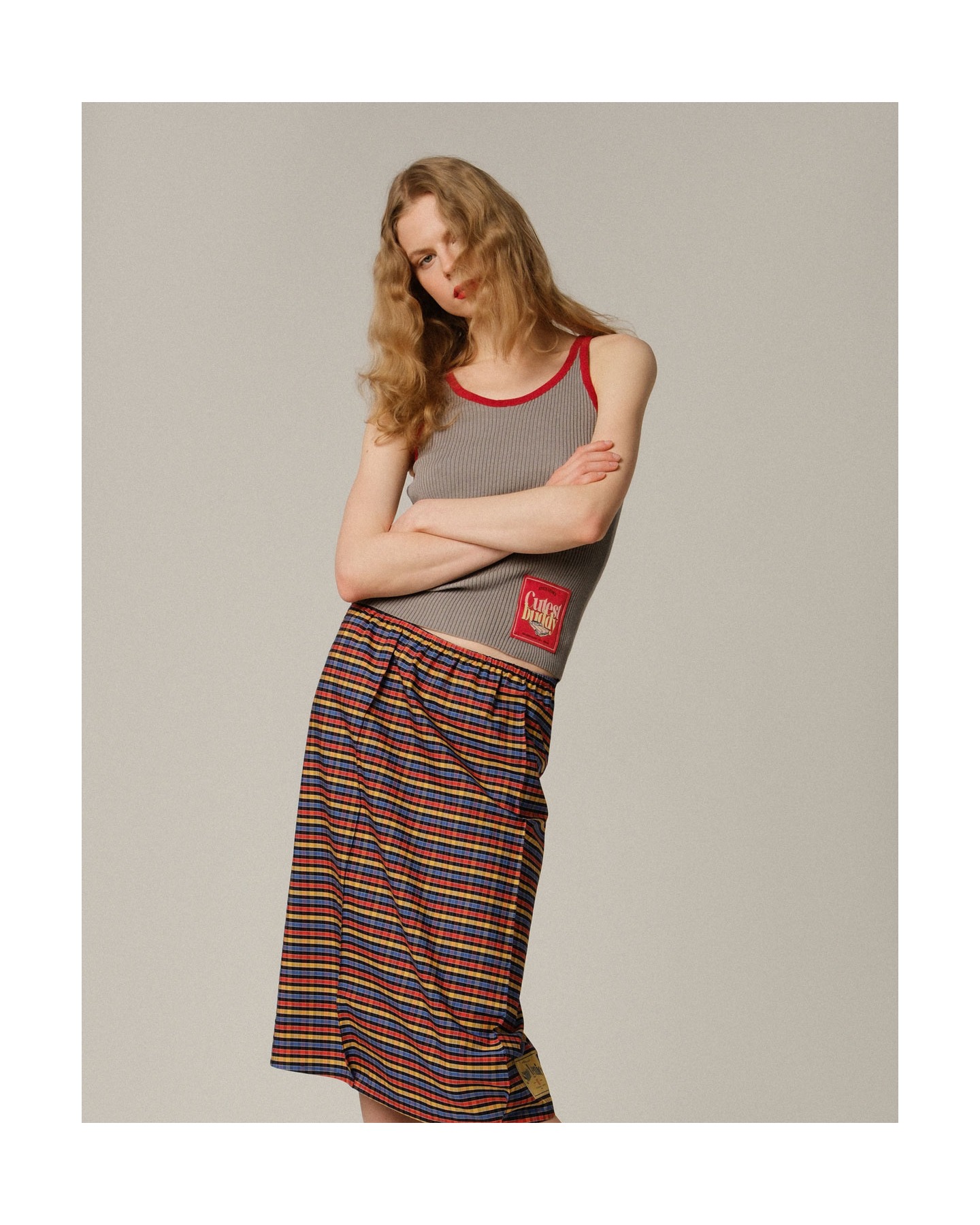 Юбка миди на резинке