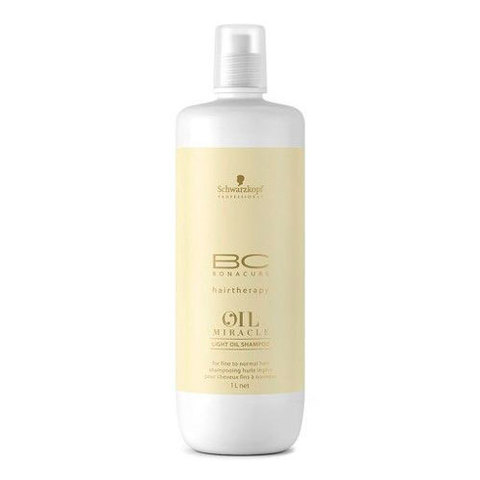 Шампунь блеск золотое сияние для тонких волос Schwarzkopf Bonacure Oil Miracle Light Oil Shampoo