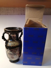 Ваза фарфор 15 см с видами Петербурга